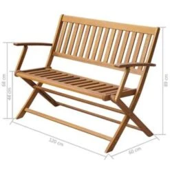 VidaXL Massief Acaciahouten Tuinbank Tuin Bank Bankje Terras Tuinmeubel 7 VidaXL Massief Acaciahouten Tuinbank Tuin Bank Bankje Terras Tuinmeubel -Beliani Winkel 870a55e21a6f4ac183a4967d49a5cee1