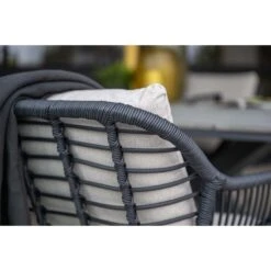 Set Van 4 - Garden Impressions Margriet Tuinstoel - Zwart/Zand -Beliani Winkel 87b46385fa264f26a2329ced8b61e471