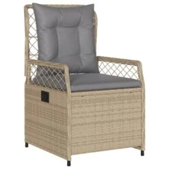 VidaXL - Tuinstoel - Beige - Poly Rattan -Beliani Winkel 87bc20e2141e4605bfceef0ffa35567e