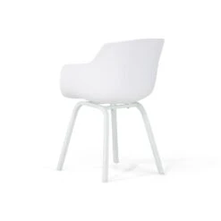 Merkloos Tuinstoel Kunststof Wit Lifestyle Garden Furniture Salina Wit -Beliani Winkel 886804dedfaf4a2c8c3aefa475608f31
