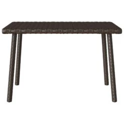 VidaXL - Tuin Salontafel - Bruin - Poly Rattan - 60 X 40 X 37 Cm -Beliani Winkel 88bba8d9671c4a2c811daaec7d0a7c96