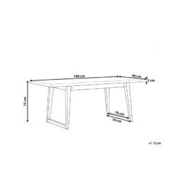 Beliani Eettafel ORIA - Grijs Vezelcement 6 Beliani Eettafel ORIA - Grijs Vezelcement -Beliani Winkel 899203e0c073412981fef38184fce5a0