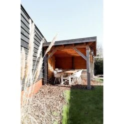 Hartman Heron Dining Tuintafel 240x100 Cm. - Wit/Teak -Beliani Winkel 89a4d7042540458a9ea98df852dc3d1c