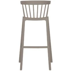 WOOOD Bliss Barstoelen Buiten - Kunststof - Taupe - Set Van 2 11 WOOOD Bliss Barstoelen Buiten - Kunststof - Taupe - Set Van 2 -Beliani Winkel 8ae943ed4ba3424390a111146530902e