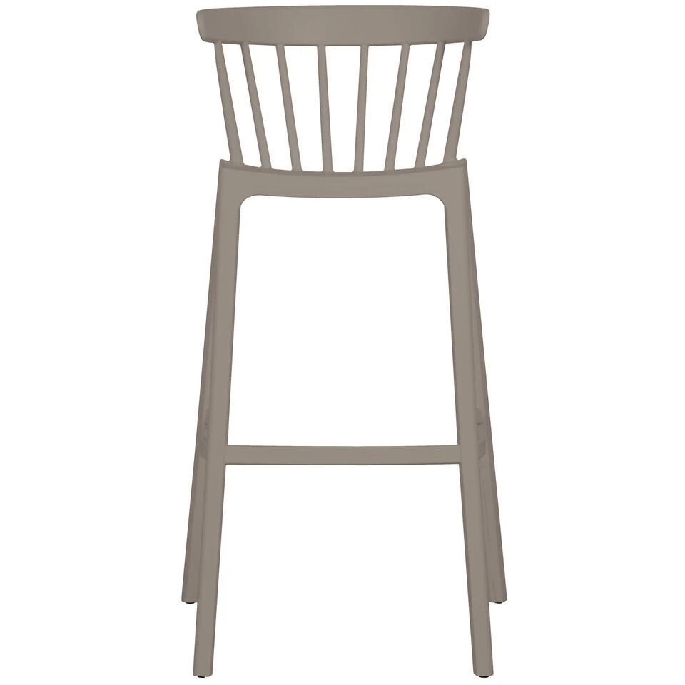 WOOOD Bliss Barstoelen Buiten - Kunststof - Taupe - Set Van 2 6 WOOOD Bliss Barstoelen Buiten - Kunststof - Taupe - Set Van 2 - Afbeelding 6