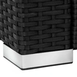 Tectake Wicker Fauteuil Lignano, Zwart -Beliani Winkel 8b011a199dd7478ea9e500c62743a50e