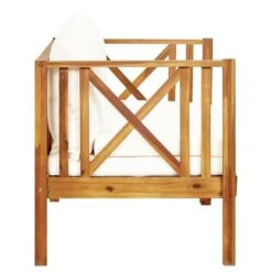 VidaXL Tuinbank 2-zits Met Kussens 122 Cm Massief Acaciahout -Beliani Winkel 8bac5842d89b4c6c9eefc2157d1d3b2a