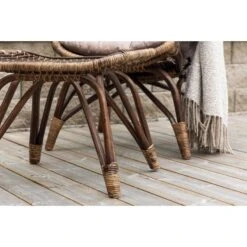 Svea - Leila Loungestoel - Donker Walnoot - Rattan -Beliani Winkel 8be5c2afa27a464aa8425dd3c15cff4c