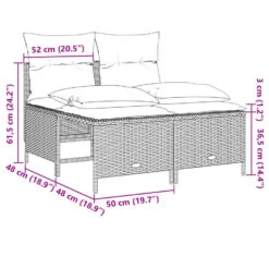 VidaXL - Loungeset - Bruin - Poly Rattan -Beliani Winkel 8c02548d98334ae295f72ef851e79710