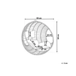 Beliani Hangstoel ASPIO - Zwart Pe Rotan -Beliani Winkel 8d74926d89614b9a8effc1e35a74fd29