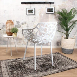 DS4U - Cast Magnolia Stoel Met Arm Wit -Beliani Winkel 8e0d5249b5c442c1a901ed0293727027