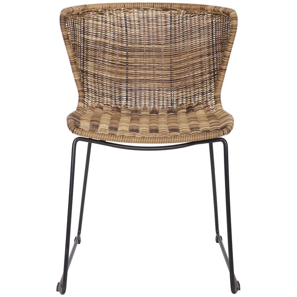 WOOOD Wings Tuinstoelen - Polyester - Naturel - Set Van 4 3 WOOOD Wings Tuinstoelen - Polyester - Naturel - Set Van 4 - Afbeelding 3