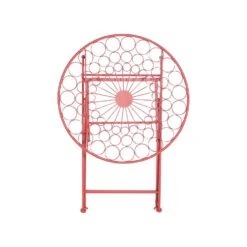 Beliani Tuintafel SCARIO - Rood Ijzer 6 Beliani Tuintafel SCARIO - Rood Ijzer -Beliani Winkel 90444d39adaa4f679a32f60ec7ed53dd