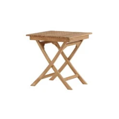 Fjôrd Bistrotafel Naturel Teakhout - 70x70x75cm - Ghana -Beliani Winkel 91058787faf3428c909202b7dafe099a