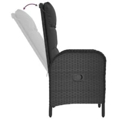 VidaXL - Tuinstoelen - Zwart - Poly Rattan 16 VidaXL - Tuinstoelen - Zwart - Poly Rattan -Beliani Winkel 910dd8b26b384d0da5220ceb3b53c6f5