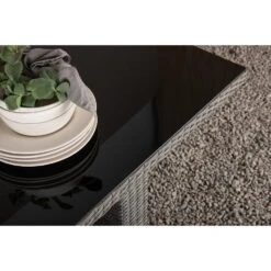 Fjôrd Tuintafel Grijs Wicker/Glas - 200x100x74cm - Padova 10 Fjôrd Tuintafel Grijs Wicker/Glas - 200x100x74cm - Padova -Beliani Winkel 912a38c170e94c64971bdcfa59995e73