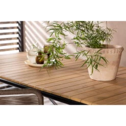 Fjôrd Tuintafel Naturel Acaciahout - 200x90x75cm - Holmbeck -Beliani Winkel 9191d30a2e774726ada9ca599334ee68
