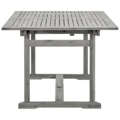 VidaXL - Tuintafel - Grijs - Massief Acaciahout - (150-200)x100x75 Cm -Beliani Winkel 91bee4a39d3c4023b611a3f5d29e2b8a