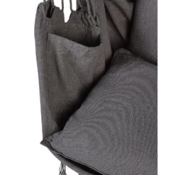 BONEA - Hangstoel - Grijs - Katoen -Beliani Winkel 92d490a4fb944aa5ba7a14cb0eaad199
