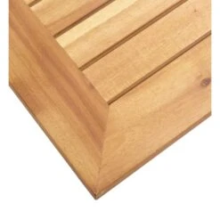 VidaXL Tuinbijzettafel 45x45x38 Cm Massief Acaciahout Roestvrij Staal -Beliani Winkel 93a585589e8a4517b44d9d028f58bc9c