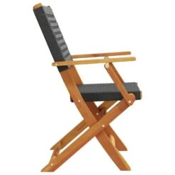 VidaXL - Tuinstoelen - Zwart - Acaciahout En Poly Rattan - 2 Stuks -Beliani Winkel 93aeff218744428f9011147329bcf7ae
