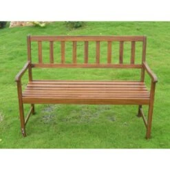 Sens-Line - Owen 2-zits-bank - 120cm - Hout -Beliani Winkel 9457f0de4d1f40c3bce3fc1461b4388f