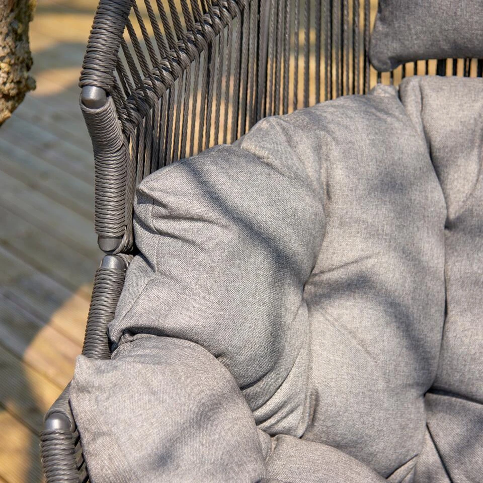 Lisomme Ayla Rattan Tuin Loungestoel Zwart - Met Zitkussens 2 Lisomme Ayla Rattan Tuin Loungestoel Zwart - Met Zitkussens - Afbeelding 2