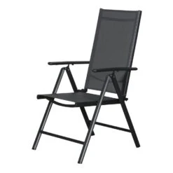 Hioshop Kelly 1 X Tuinstoel- Verstelbare Rug- 7 Posities- Zwart/grijs 9 Hioshop Kelly 1 X Tuinstoel- Verstelbare Rug- 7 Posities- Zwart/grijs -Beliani Winkel 955e7d0c61fe48fb943a6d47fff46889