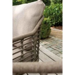 Taste By 4 Seasons Puglia Lage Tuinstoel - Latte -Beliani Winkel 96ccee1def6644e3a441097768c983cb