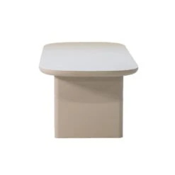 Tuintafel Deens Ovaal - Beige Betonlook - 300x100x75cm - Maya -Beliani Winkel 96ea32722c5c40bb963670ac986d358e