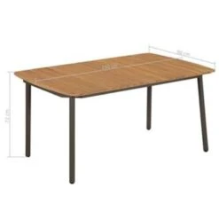 VidaXL - Tuintafel - Bruin - Hout - 150 X 90 X 72 Cm 7 VidaXL - Tuintafel - Bruin - Hout - 150 X 90 X 72 Cm -Beliani Winkel 96fa4711ebc1442a9ffc15778d6d0da7