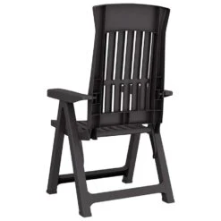 VidaXL - Verstelbare Tuinstoelen - Antraciet - Polypropyleen - 2 Stuks -Beliani Winkel 9715661294dd4dd5a7abf2ad607a1ff3