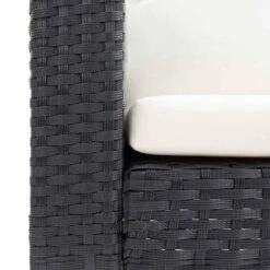 VidaXL - Tuinbank Eenzits - Zwart - Poly Rattan - Met Kussens -Beliani Winkel 9797bc62b33e47fdba46276ac46f9f8c