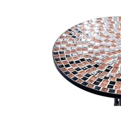 CARPINO - Tuintafel - Zwart - 60 Cm - Metaal -Beliani Winkel 97eba95afb904c2c9f50e0af5f873a97