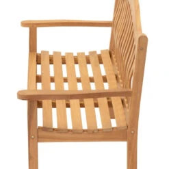 Les - Ergo Bank Teak 158,5x65x99cm -Beliani Winkel 982ac1adbc0546e5be345fccbd61883b