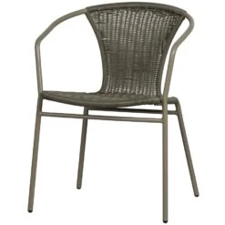WOOOD Weston Stoelen Buiten - Rattan/Metaal - Jungle - Set Van 4 -Beliani Winkel 98cb9d01a7f142a2b36305f5a8187989