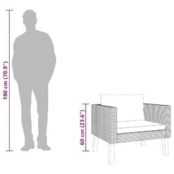 VidaXL - Tuinbank Eenzits - Zwart - Poly Rattan - Met Kussens -Beliani Winkel 99e64717fedf442fb4cbcc07bd13aa5d