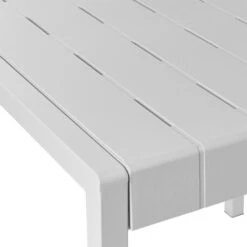 BARTICA - Tuintafel - Grijs - 81 X 84 Cm - Synthetisch Materiaal -Beliani Winkel 9a7ff6640f7348b895de6c59b2641571