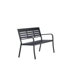 Svea - Layla Tuinbank - 125 Cm - Zwart -Beliani Winkel 9a9fd590a05f40ebb194722be10adf20