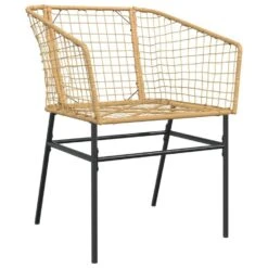 VidaXL - Terrasstoel - Bruin - Poly Rattan En Staal - 2 Stuks -Beliani Winkel 9ac81a7e9ba64564ae3daef891142144