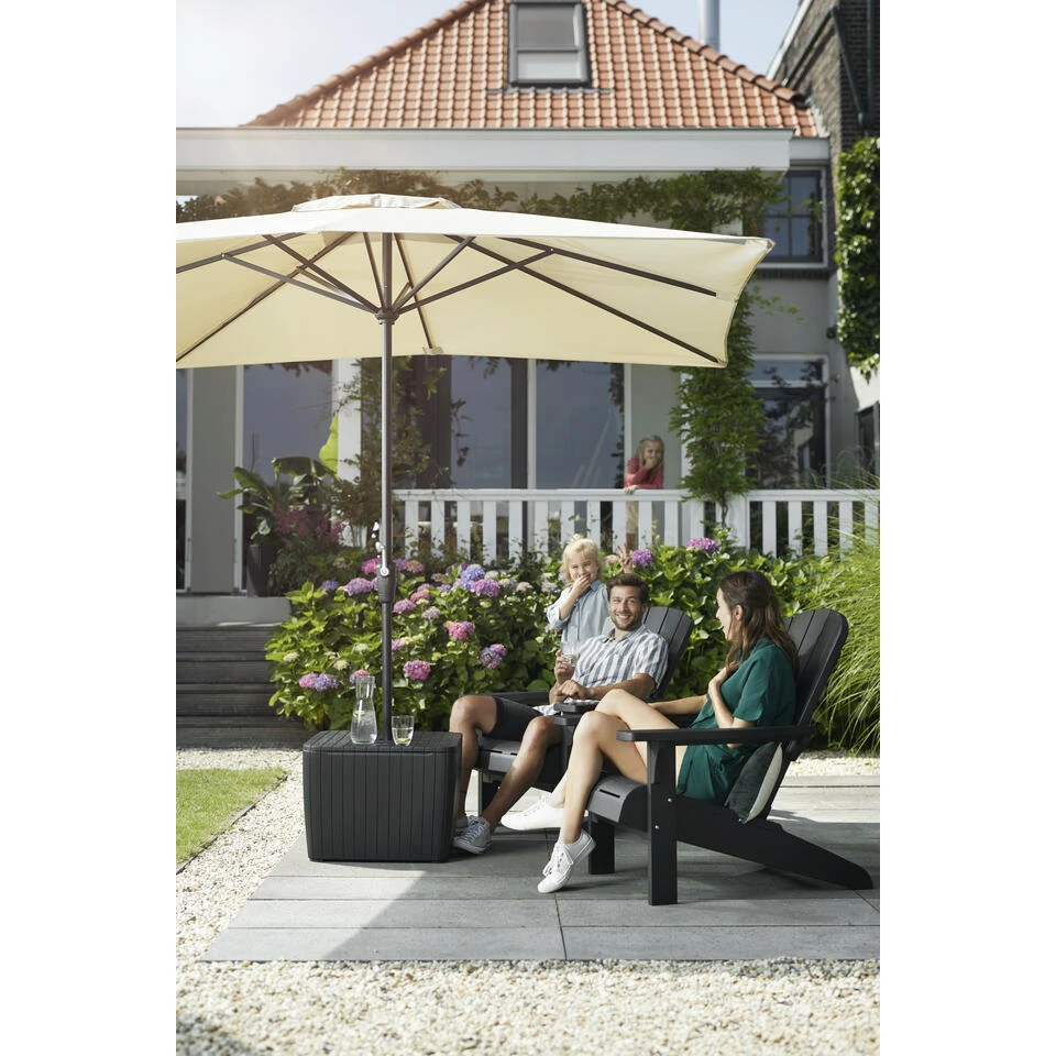 Keter Troy Adirondack Tuinstoel - Set Van 2 - 81x80x96,5cm - Zwart 9 Keter Troy Adirondack Tuinstoel - Set Van 2 - 81x80x96,5cm - Zwart - Afbeelding 9