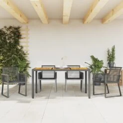 VidaXL - Tuinstoelen - Zwart - Poly Rattan - 4 Stuks - 53x59x79 Cm 11 VidaXL - Tuinstoelen - Zwart - Poly Rattan - 4 Stuks - 53x59x79 Cm -Beliani Winkel 9dd5547e456c4b03975a1048209c4f04