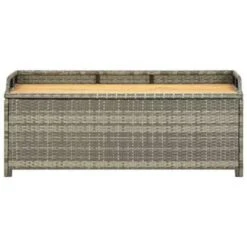 VidaXL Tuinopbergbank 120 Cm Poly Rattan Grijs -Beliani Winkel 9e2fd9bde6654e1c99dbff8f7652e216