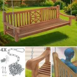 CLP Schommelbank Farm 220 Cm - Teak 10 CLP Schommelbank Farm 220 Cm - Teak -Beliani Winkel 9e5c3c00c4134152ae2bfa7bba98db0b