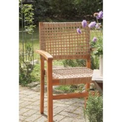 Set Van 2 Tuinstoelen Van Acacia En Touw -Beliani Winkel 9e700f085871495283e1e52dd58beb2e