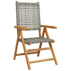 VidaXL - Tuinstoelen - Grijs - Acaciahout En Poly Rattan - 2 Stuks -Beliani Winkel 9e782c18192b4c2dacee3d7cf0a847e7