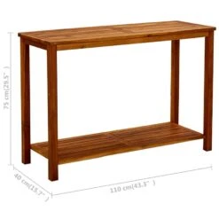 VidaXL - Wandtafel - Bruin - Acaciahout - 110 X 40 X 75 Cm -Beliani Winkel 9f6c2400d2614ca197af8d2969910ea6