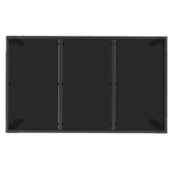 VidaXL - Tuintafel Met Glazen Blad - Zwart - Poly Rattan - 150 X 90 X 75 Cm 11 VidaXL - Tuintafel Met Glazen Blad - Zwart - Poly Rattan - 150 X 90 X 75 Cm -Beliani Winkel a043808f21d44c778ab5c734b9ea51d9