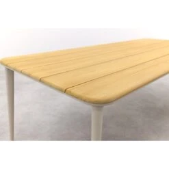 Vdgarde Premium Alaska Tuintafel - Teak/alu - Mokka- 240x100 Cm -Beliani Winkel a07fadbaee164778ade1774485110095