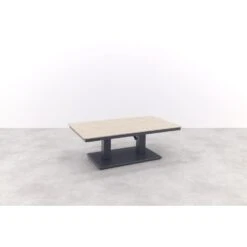 Garden Impressions Brugge Verstelbare Loungetafel 150x87 Cm - Donker Grijs -Beliani Winkel a2780b1c70754fe49fbffc535ed41d9f